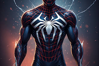 create your custom spider man superhero character