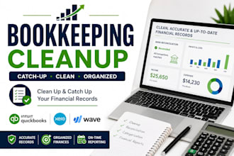 clean up and catch up your bookkeeping records