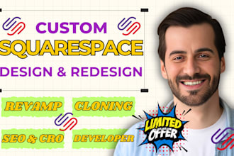 do squarespace design, squarespace redesign and squarespace development
