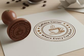 create a custom stamp logo, badge, or seal design