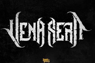 design a bold nu metal logo for your band
