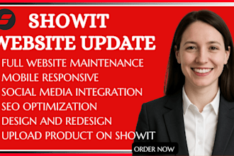 website maintenance, showit seo, showit website designer, redesign template