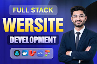 do website development as full stack web developer, front end backend developer