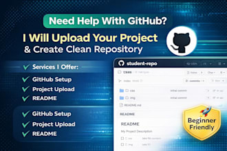 upload flutter, PHP or web projects to github