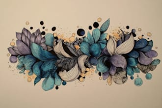 create a doodle illustration of people