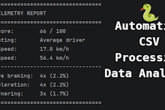 create a python script for automation, csv processing or data analysis
