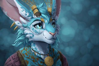 draw your furry art, fursona or anthro character