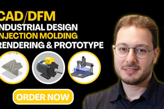 provide dfm analysis and technical drawing for plastic injection molding and cnc