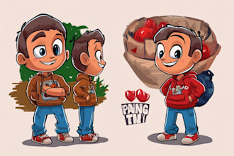 create an original cartoon character for your brand