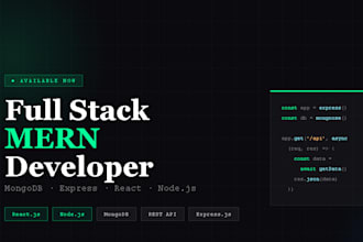 build a full stack mern web application for your business