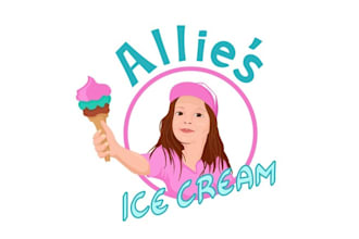 make ice cream cone ice cream truck logo