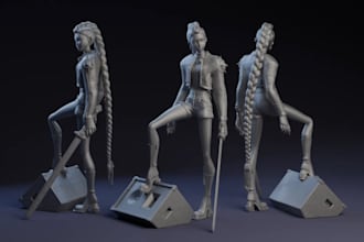 create custom 3d printable model for 3d printing stl file design