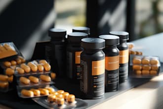 design minimal, modern and luxury packaging or label