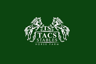 design a professional equestrian center logo for companies