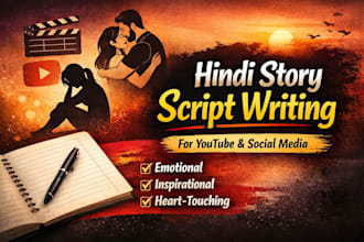 write emotional hindi story script for youtube videos