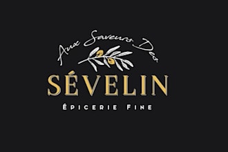 create a stylish and modern family grocery store logo