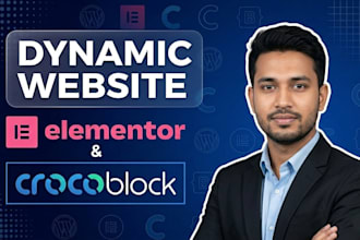 build dynamic website with elementor pro crocoblock and jet engine