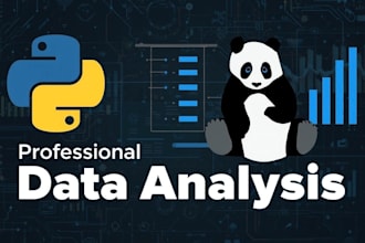 do data analysis using python, pandas and visualization