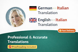 translate from english or german to native italian