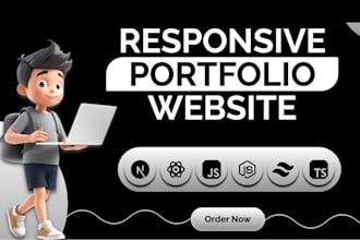 build a professional react or nextjs portfolio website for you