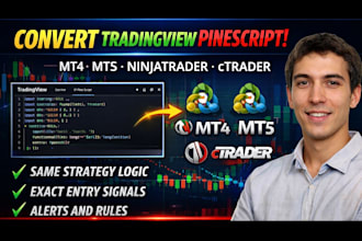 convert tradingview pinescript to mt4 mt5 ninjatrader or ctrader