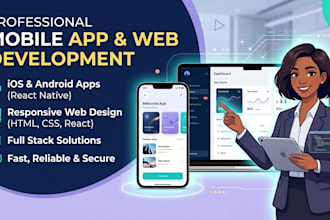 develop ai mobile and  web app with modern uiux design