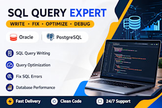 write, fix and optimize oracle sql queries