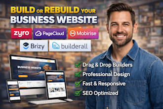 build and rebuild your zyro pagecloud mobirise brizy builderall business website
