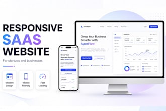build a responsive saas landing page for your startup