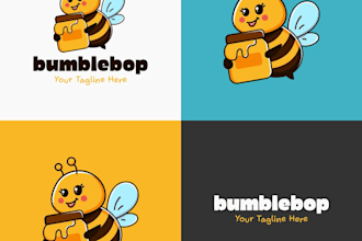 design organic honey, honey bee, bee mascot, honey farm, beekeeping logo