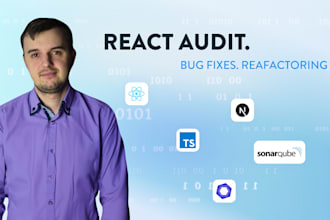 audit, refactor, and fix bugs in your react web app
