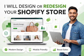 design or redesign a modern shopify store