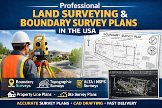 provide professional land surveying and boundary survey plans in the US