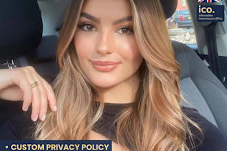 draft a professional UK gdpr privacy policy and cookie policy