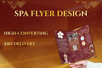 design spa, salon and wellness flyer or promotional material