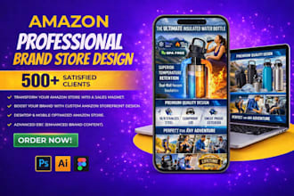 create amazon brand store and storefront design