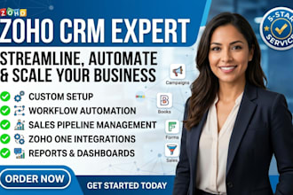 set up zoho marketing automation, salesiq, webinar and landing page