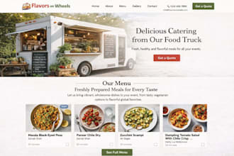 build catering cooking website food truck website using squarespace or wix