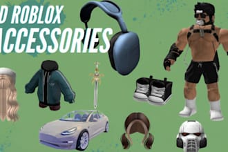 create custom roblox ugc accessories outfits shirts pants 3d character