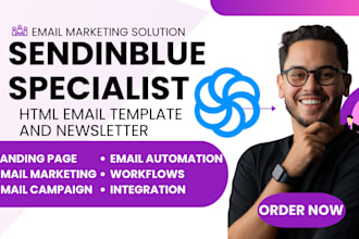 setup sendinblue brevo email marketing automation campaign and template