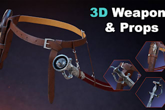 create high quality 3d game props and assets