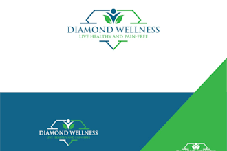 design wellness brand, holistic health, spa and wellness, natural healing logo