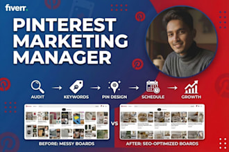 be your pinterest marketing manager for SEO and organic traffic growth