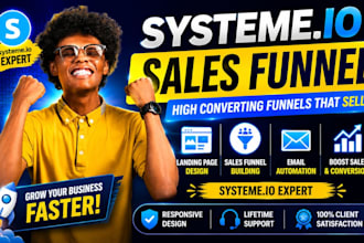 create systeme io sales funnel, systeme io landing page, systeme io sales funnel