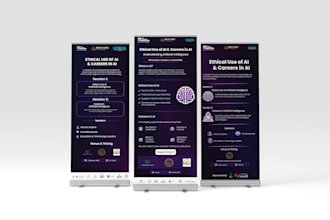roll up banner and standee design for business marketing