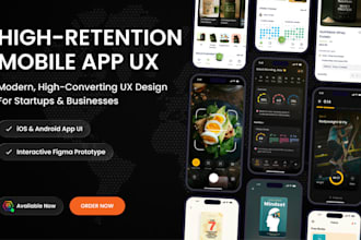 design mobile app UI UX, interactive prototype in figma