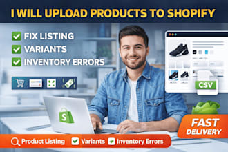 upload products to shopify fix product listing variants inventory errors