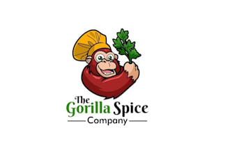 create a professional gorilla spice company logo