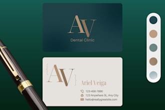 design a professional and clean business card
