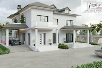 design your modern villa and provide 2d architectural plans